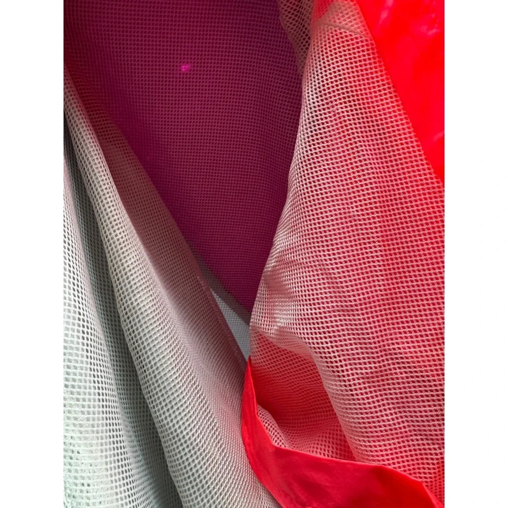 More Than Magic Girls XL 14/16 Metallic Silver Magenta Pink Windbreaker Jacket - Picture 4 of 6